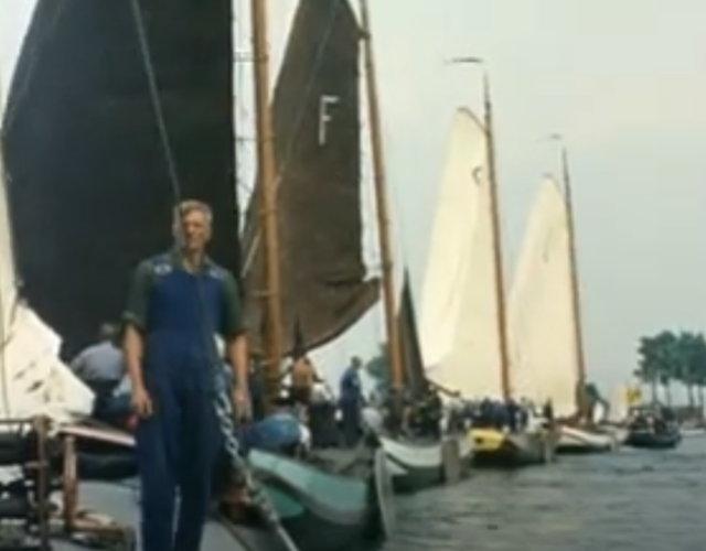 Skûtsjesilen in Friesland, 1964